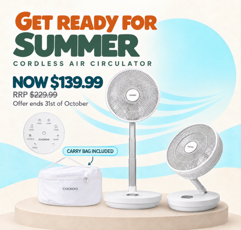 CUCKOO Cordless Foldable Air Circulator(CF-ECL1010WH)