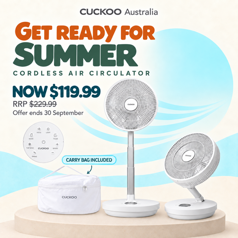 CUCKOO Cordless Foldable Air Circulator(CF-ECL1010WH)