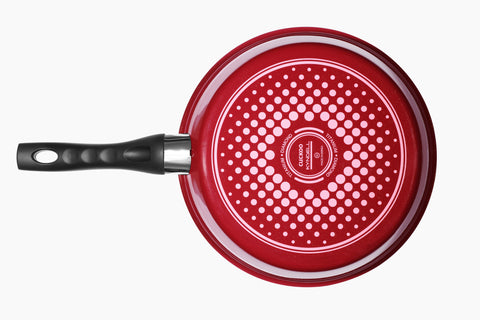 28Cm Kyndell Fry Pan (CFP-AB2810B) Red - CUCKOO AUSTRALIA