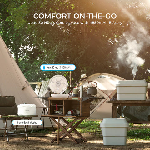 10" Cordless Foldable Air Circulator (CF-ECL1010WH) - CUCKOO AUSTRALIA