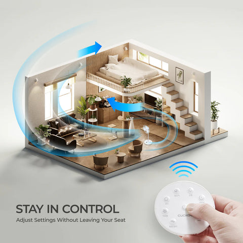 10" Cordless Foldable Air Circulator (CF-ECL1010WH) - CUCKOO AUSTRALIA