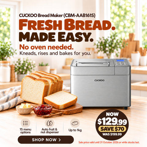 CUCKOO 1kg Multifunctional Bread Maker (CBM-AAB161S)