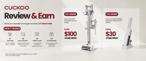 CUCKOO Vacuum Cleaner Review Reward Program – Terms and Conditions