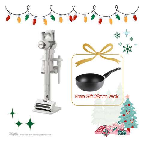 CUCKOO Power-Clon LINE Dual-Spin Mop & Vacuum (CVC-L1610NW)