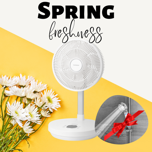 CUCKOO Cordless Foldable Air Circulator(CF-ECL1010WH)