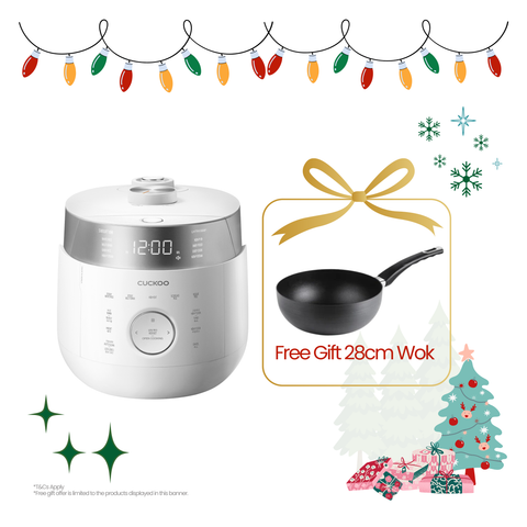 CUCKOO 6-Cup IH Twin Pressure Rice Cooker (CRP-LHTR0609F)