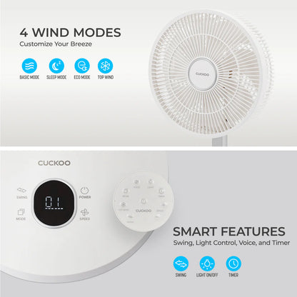 10" Cordless Foldable Air Circulator (CF-ECL1010WH)