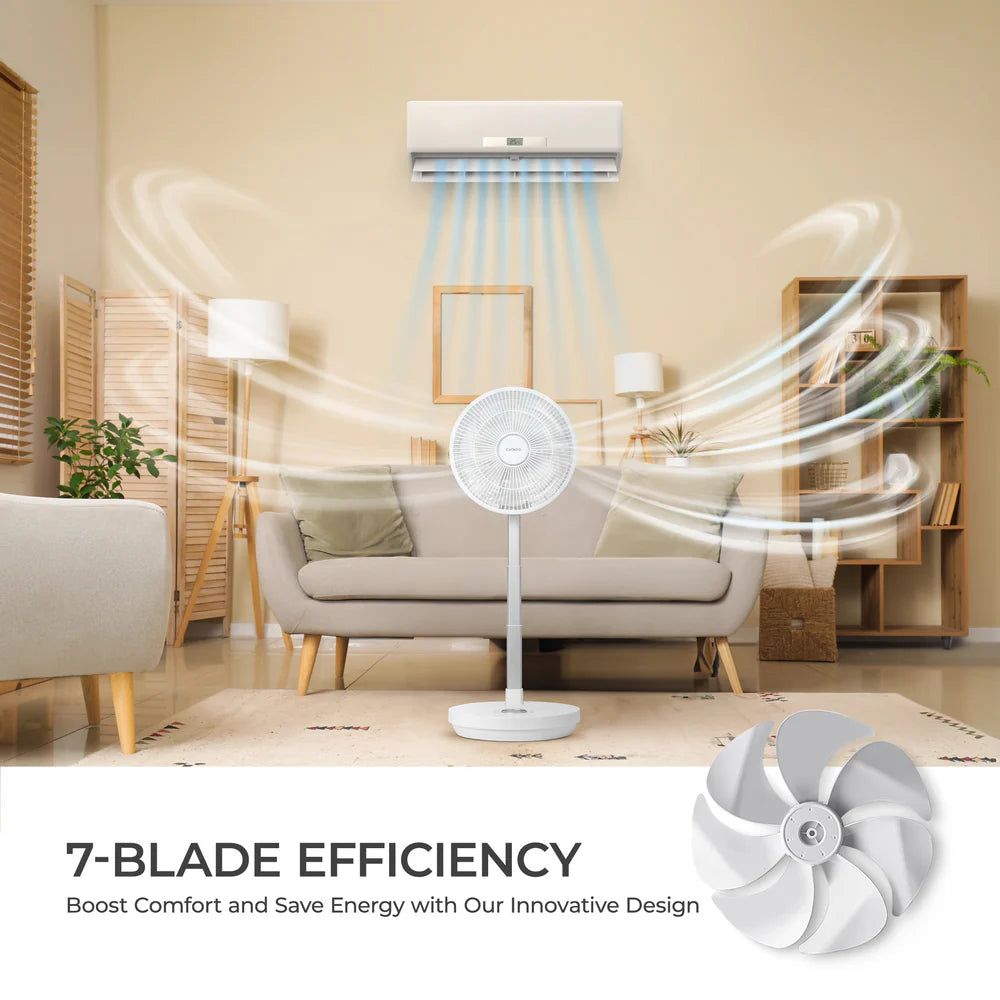 10" Cordless Foldable Air Circulator (CF-ECL1010WH)