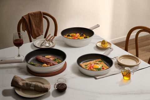 CUCKOO Non-Stick Induction Frypan & Wok Set (3PC) - CUCKOO AUSTRALIA