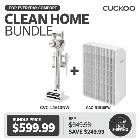 CUCKOO Cordless Stick Vacuum Cleaner & Air Purifier Bundle